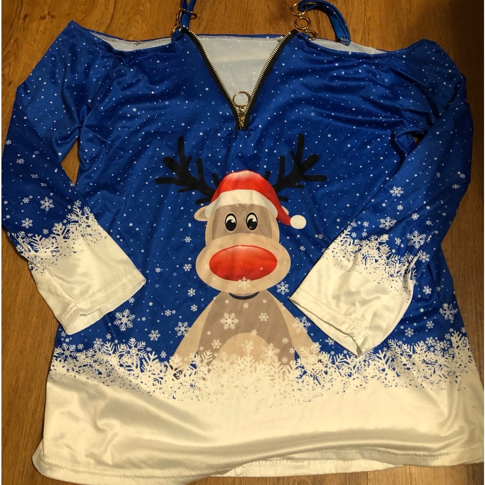 Brand New Reindeer Top  Size Medium